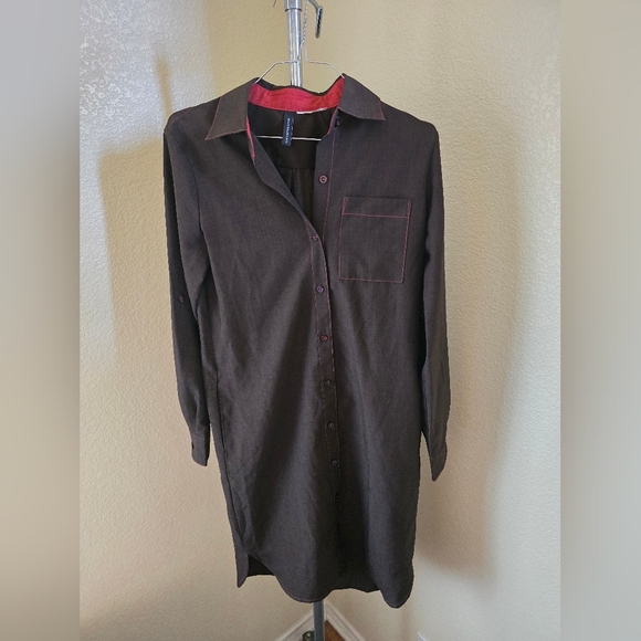 Design Collective Button Up Pull Over Dress - Picture 1 of 3